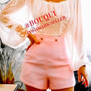 BLOGGERS FAV ZARA TEXTURED WEAVE SHORTS PANTS